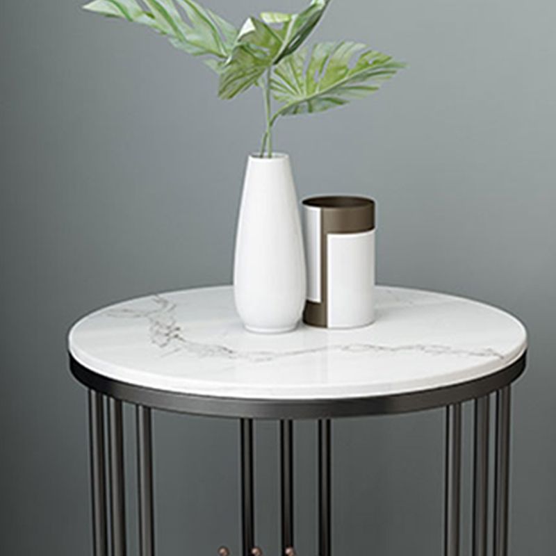Minimalist Round Corner Table Frame Sofa Side Table for Living Room