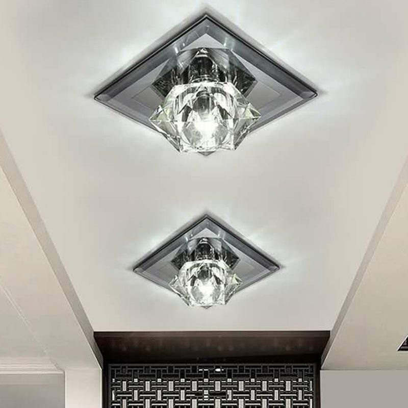 Edelstein Foyer LED-Unterputz Licht Kristall Einfachheit Flush Mount Deckenleuchte