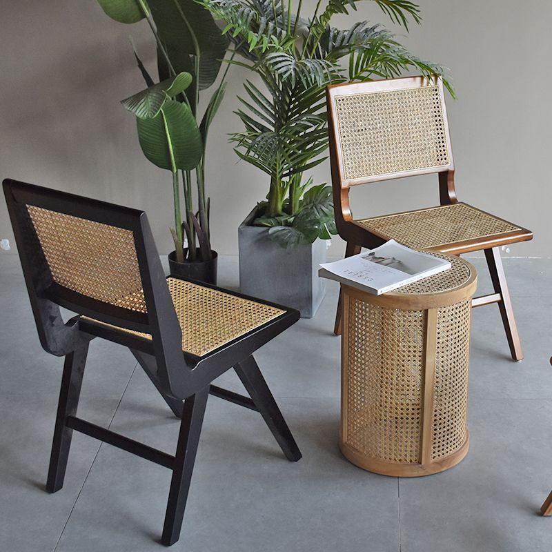 Chaises de salle à manger en bois de ferme, chaise latérale de salle à manger à dossier ouvert pour utilisation au restaurant