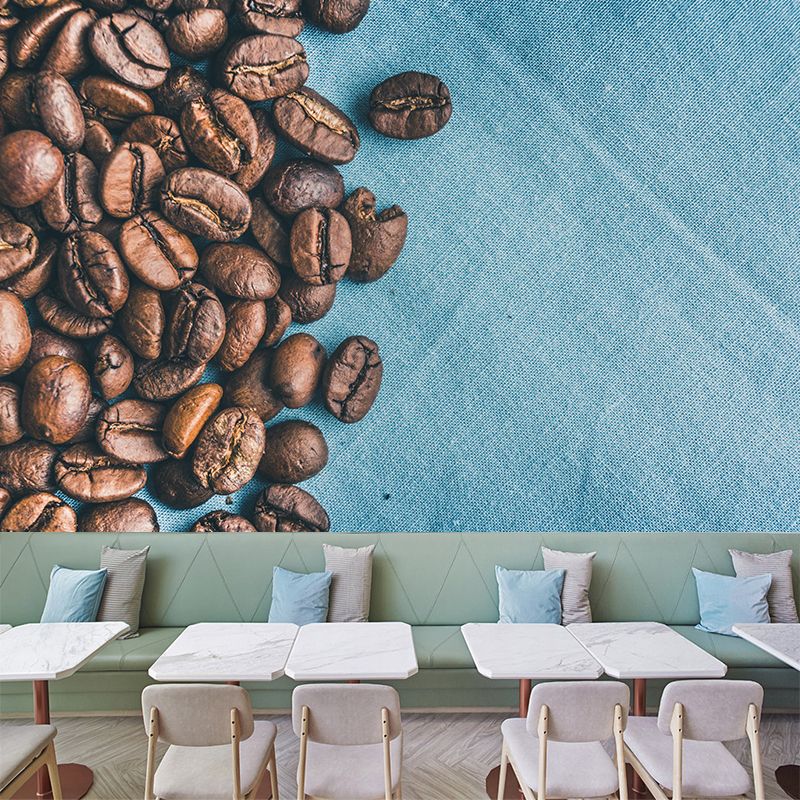Photography Coffee Bean Wall Decal Modern Style Coffee Shop Decor Mural Wallpaper