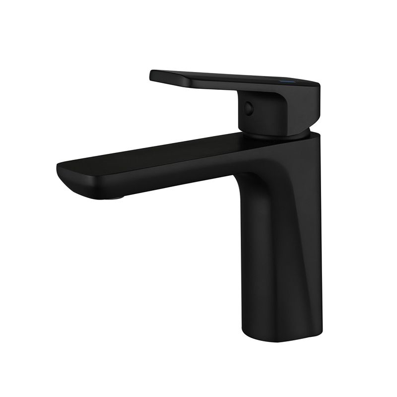 Modern Copper Vessel Faucet Pure Color Lever Handles Low Arc Vessel Faucet