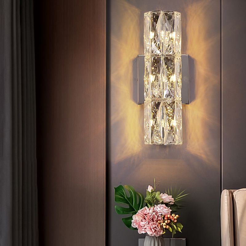 Postmodern Style Wall Light Crystal Wall Sconce Light for Living Room