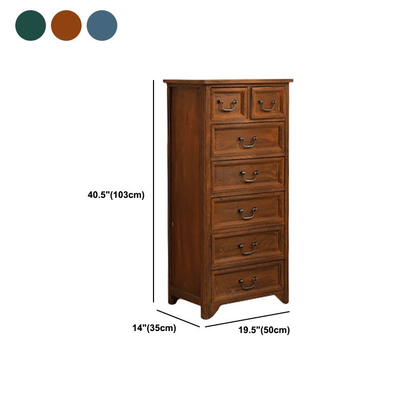 13.77" Wide Accent Chest with Drawers Mid-Century Modern Rectangle Chest