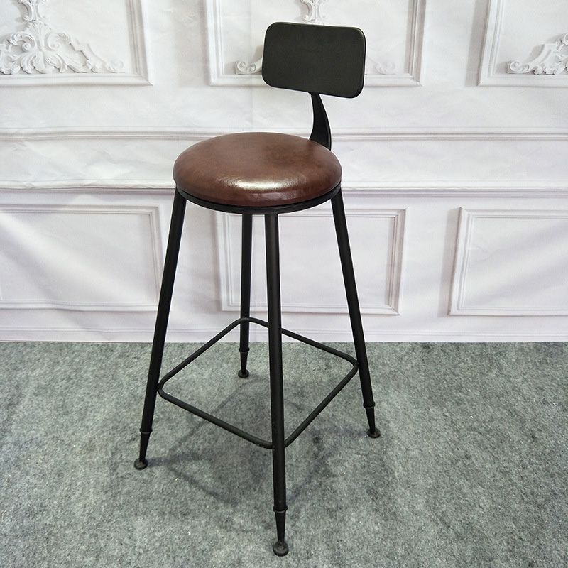 Industrial Style Solid Wood Bar Table Set 1/2/3/4 Pieces Counter Table with High Stools