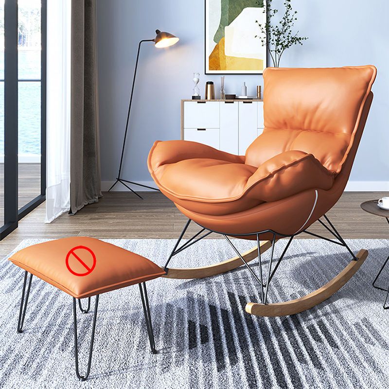 Light Luxury Style Single Leisure Chaise Rocking Chair Lounge Lazy Chair
