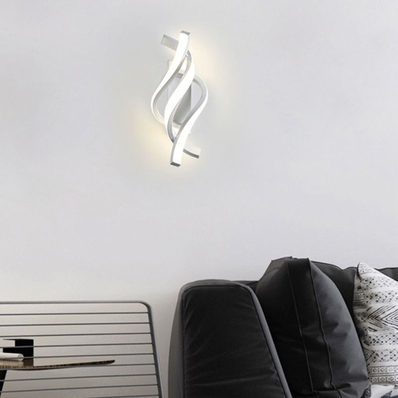 Nordischer Metall Wandleuchte lineare LED -Wandleuchte für Wohnzimmer