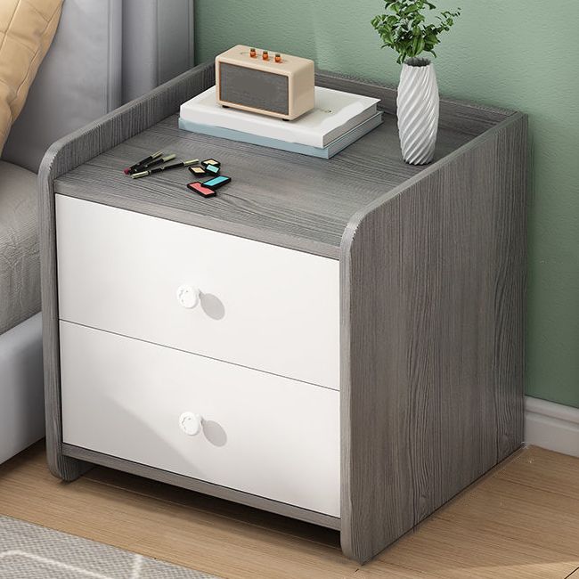 Contemporary Night Table Storage Accent Table Nightstand with 2/3 Drawers for Bedroom