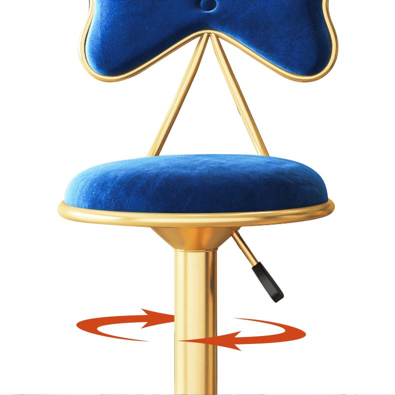 Scandinavian Style Adjustable Height Stools for Home Upholstered Bar Stools