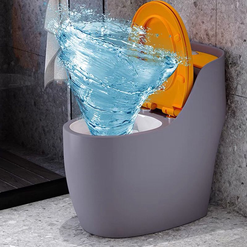 One Piece Toilet Modern Urine Toilet Floor Mounted Porcelain Toilet Bowl