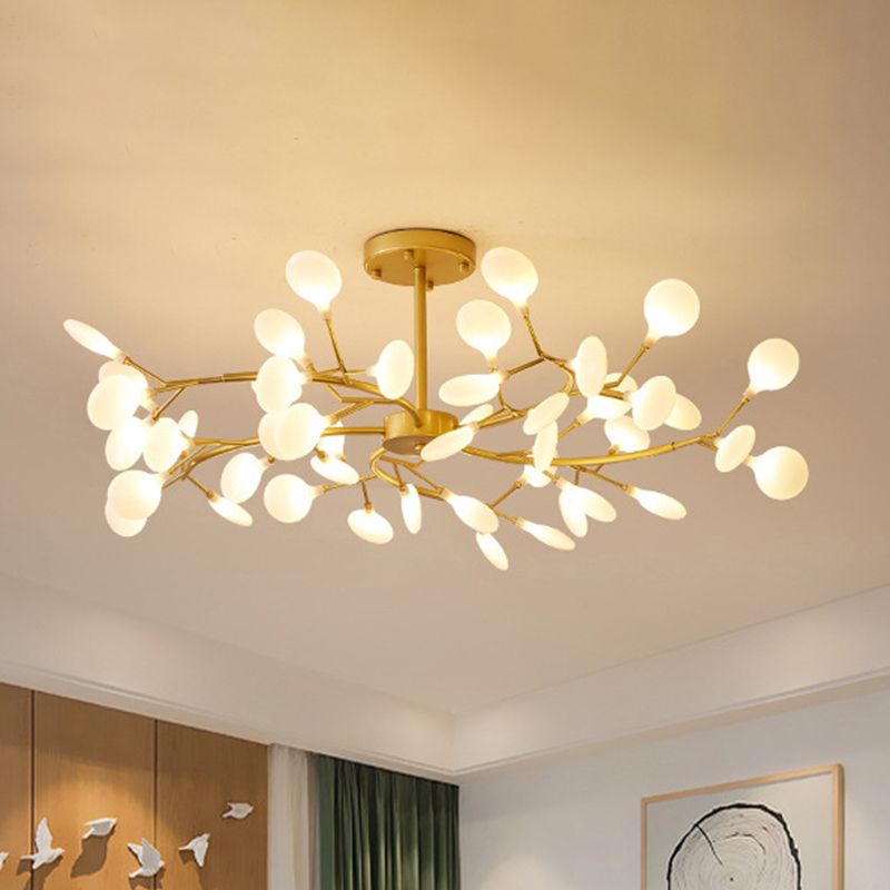 Lámparas de lámpara de rociado Luz de colgante de estilo minimalista moderno con sombra acrílica para sala de estar