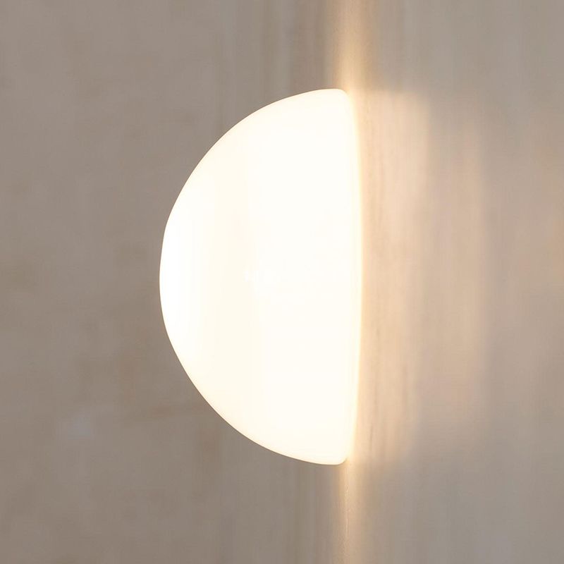 Modern White Wall Lamp Glass Wall Sconce Lighting for Bedroom