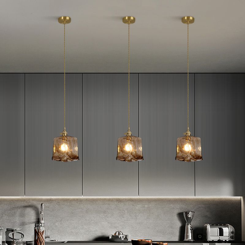 Kit de lampe suspendue en cuivre moderne