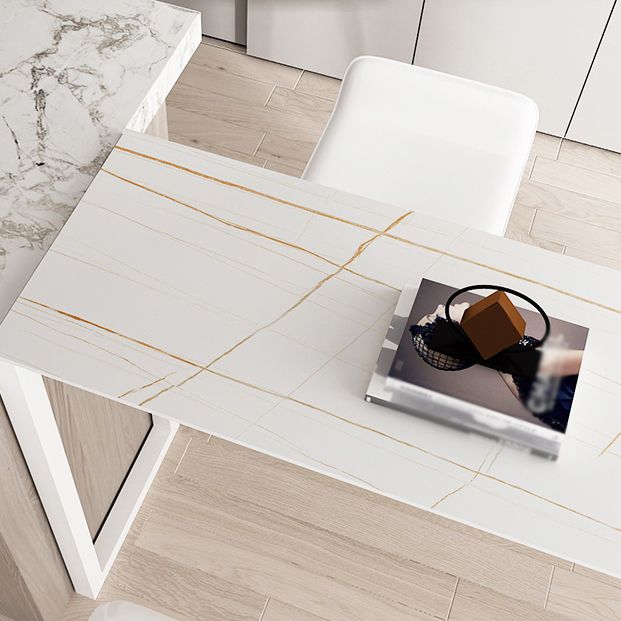 Contemporary Style Rectangle Bar Counter Table Dining Sintered Stone Table for Kitchen