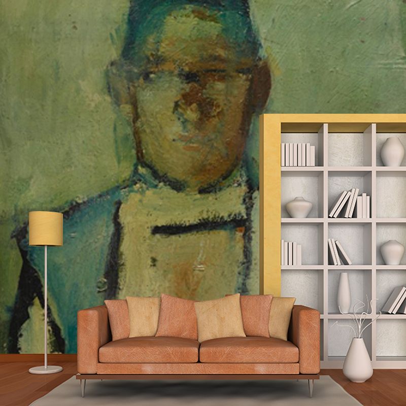 Standing Figure Wall Murals Brown Wall Decor for Home Gallery, Custom Size Available