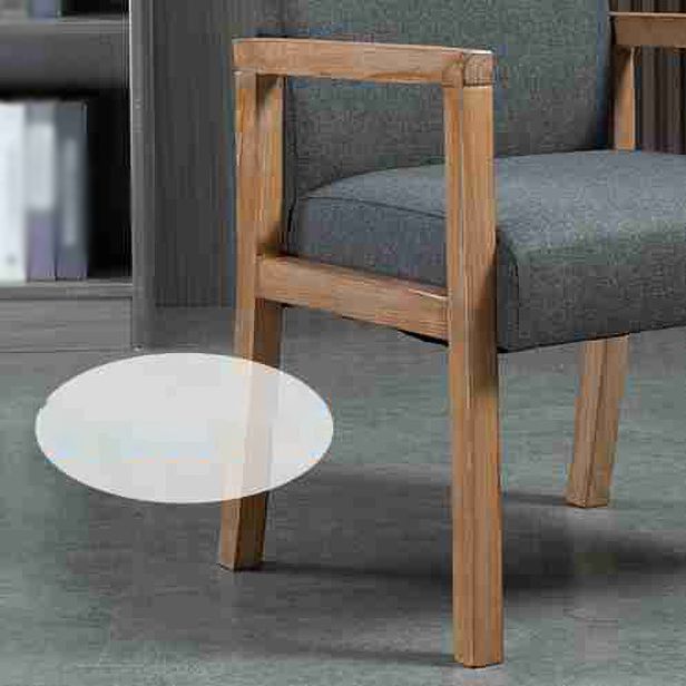 Chaise de salle à manger carrée de cuisine contemporaine Parsons Dining Dining Side Fix avec des jambes en bois