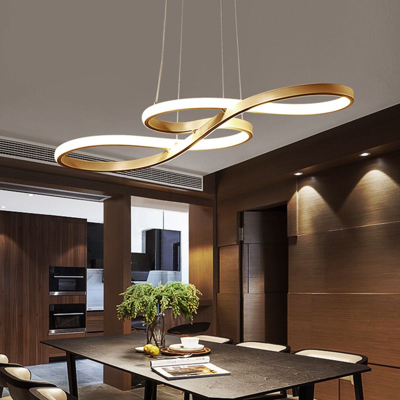 Metal Ceiling Hung Fixtures Contemporary Pendant Lighting for Dining Room