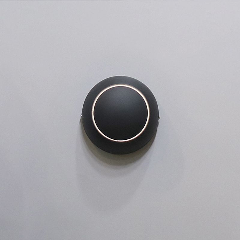 Modern Minimalist Style Rotatable Circular Wall Sconce Lighting Metal Wall Light
