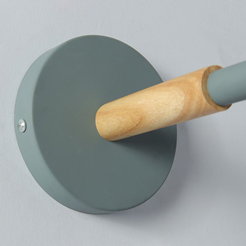 Modernism Metal Shaded Wall Light 1 Light Polish Finish Lighting for Hallway