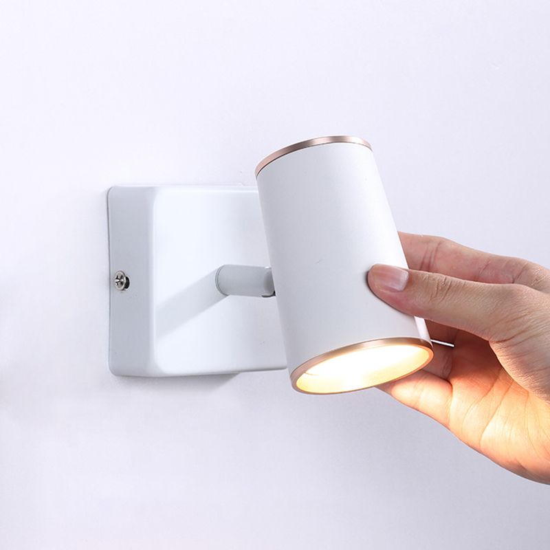 Hedendaagse stijl cilinder wand gemonteerd licht metaal 1 lichte wand gemonteerd lamp