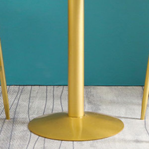 Glam Style Pub Table Round Bar Height Bar Table for Indoor Use