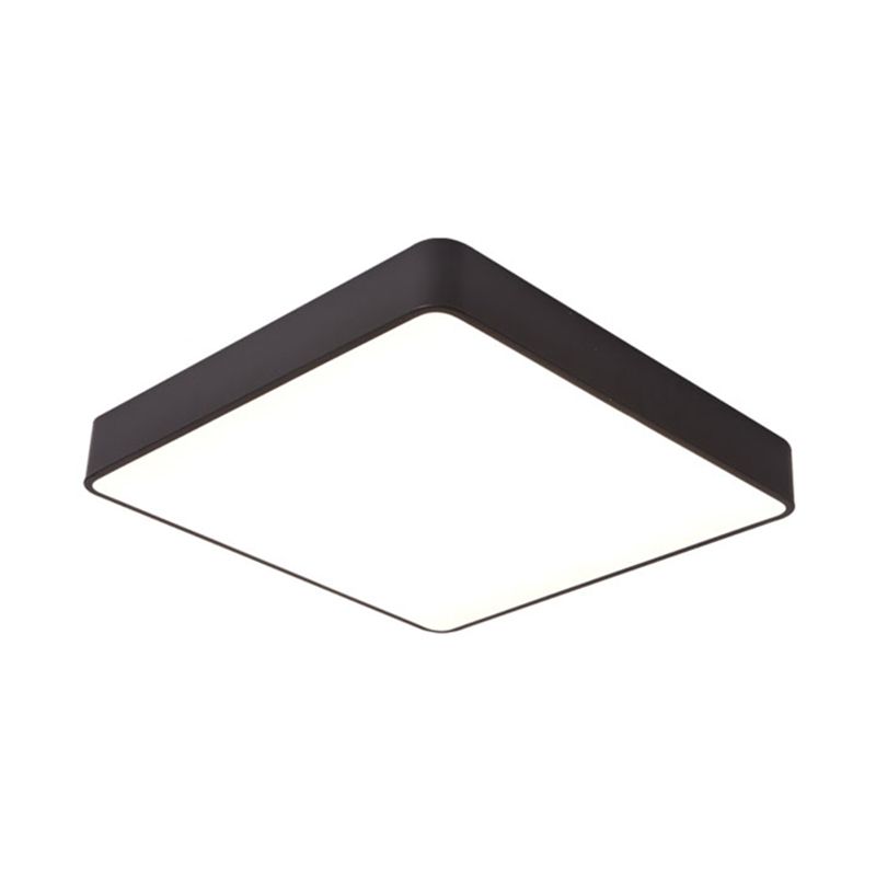 Metal Square Flush Ceiling Light Fixtures Contemporary Office Flush Mount Ceiling Light Fixture