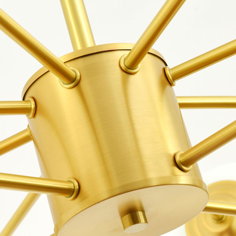 Lampade a lampadario moderne lampade a sospensione a sospensione multipla con tonalità di vetro