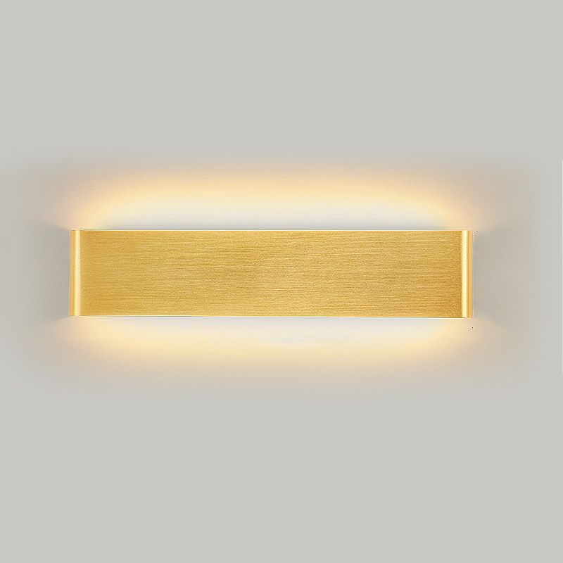 Contemporary Style Rectangular Wall Lamps Metal 2 Lights Wall Lighting