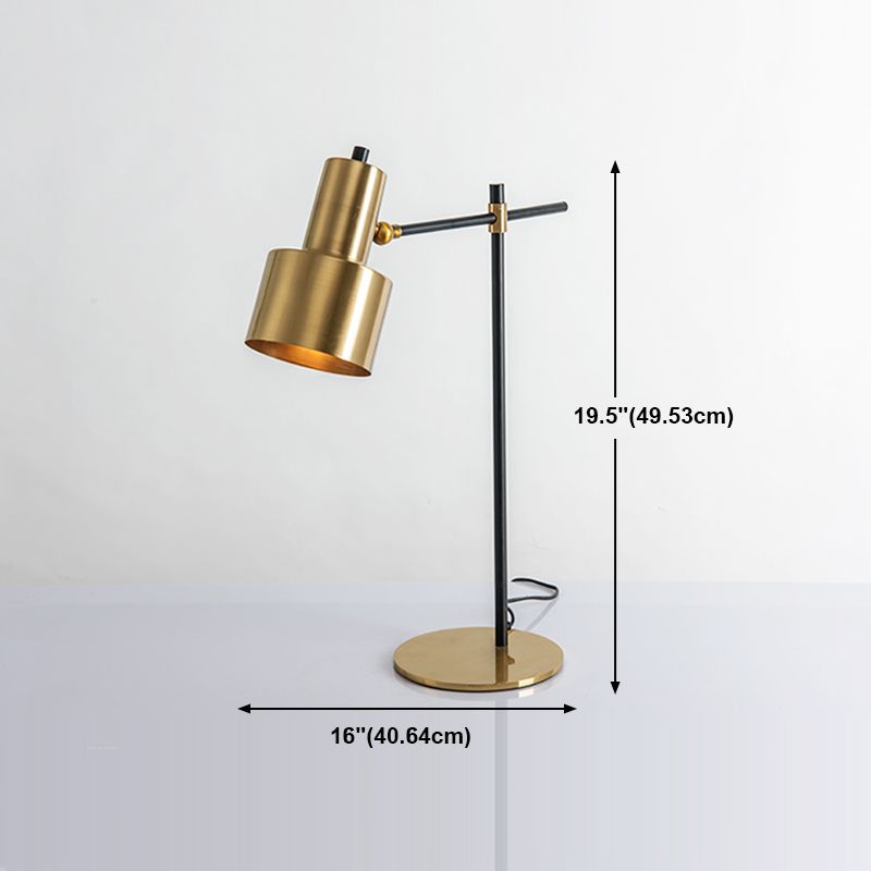 Contemporary Style Geometric Night Table Lamps Metal 1-Light Table Lamp