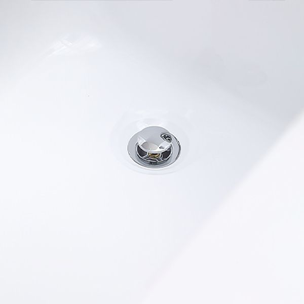 Acrylic Soaking Bathtub Antique Finish Drop-in Back to Wall Bath Tub