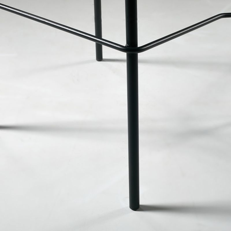 Scandinavian Bucket Seat Bar Stools Faux Leather Low Back Barstool