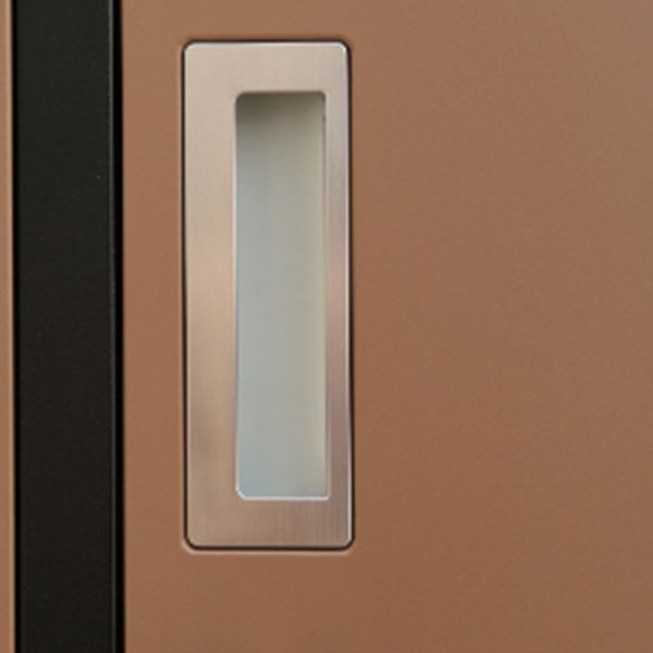 Modern Metal Hinged Door Storage Cabinet Matte Finish Cabinet for Home