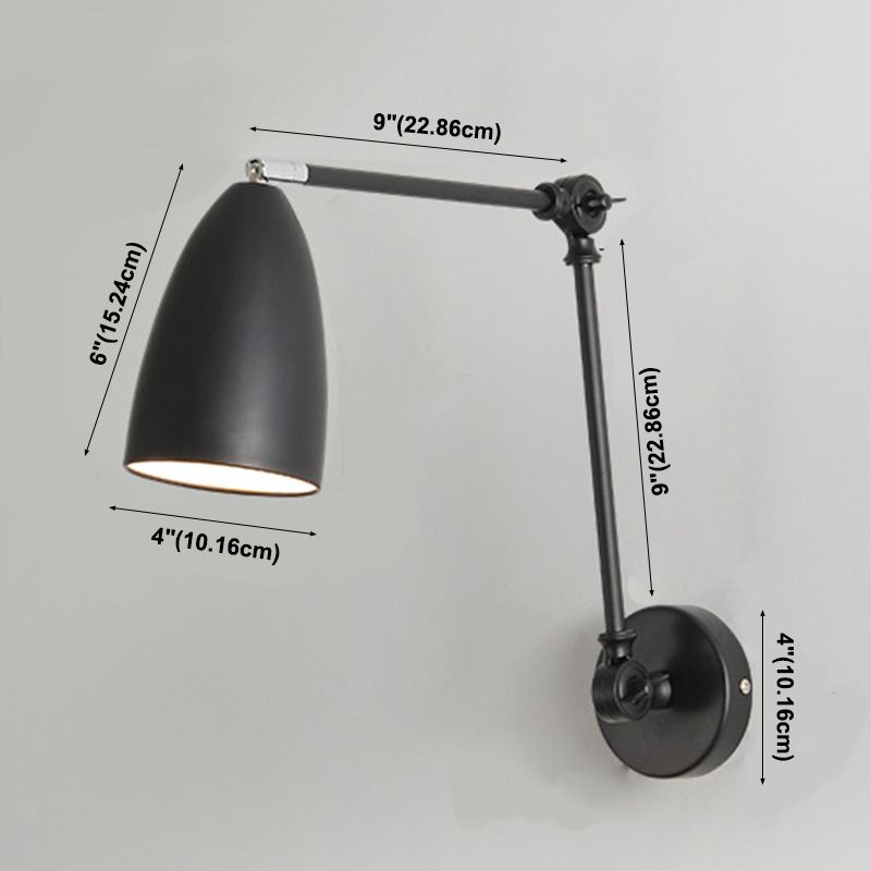 Einfache verstellbare Wandleuchten mit einer blubwandmontierten Leuchte für Wohnzimmer