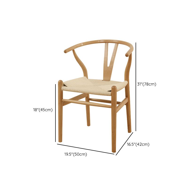 Contemporary Solid Wood Furniture 1/2/5/7 Pcs Dining Room Table Set in Natural