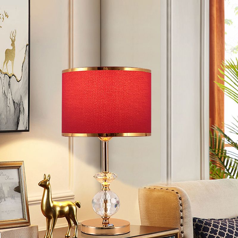 Lampada da tavolo da tavolo in tessuto contemporaneo Lampada per la scrivania per la scrivania per soggiorno per soggiorno