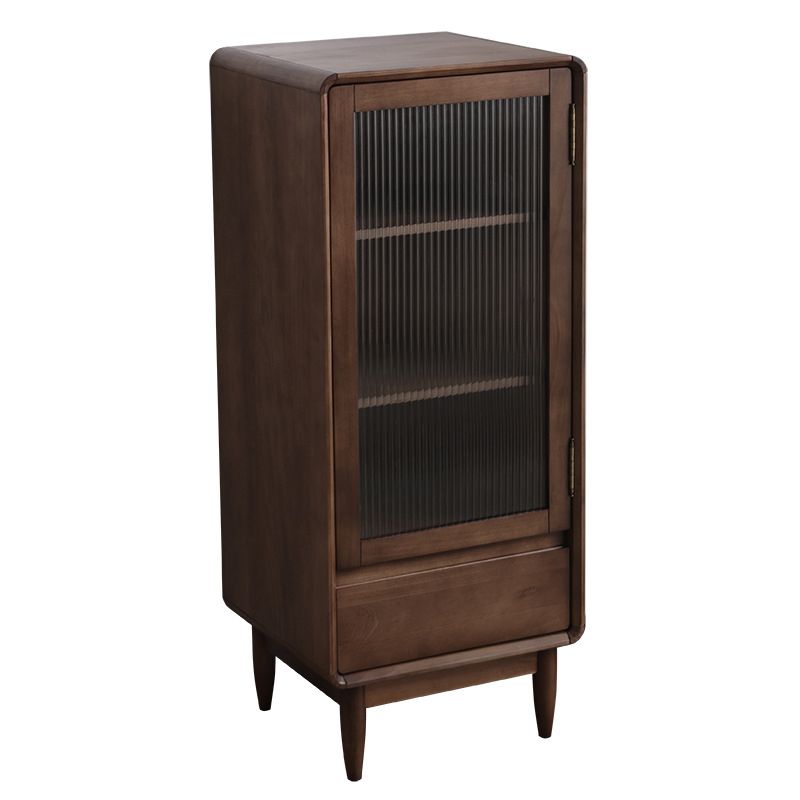15.75" W Glass 1 - Door and 1 - Drawer Accent Chest, Dover Wood Chest