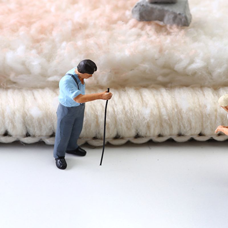 Tapis moderne de couleur claire, en Polyester, avec support antidérapant, pour la décoration de la maison