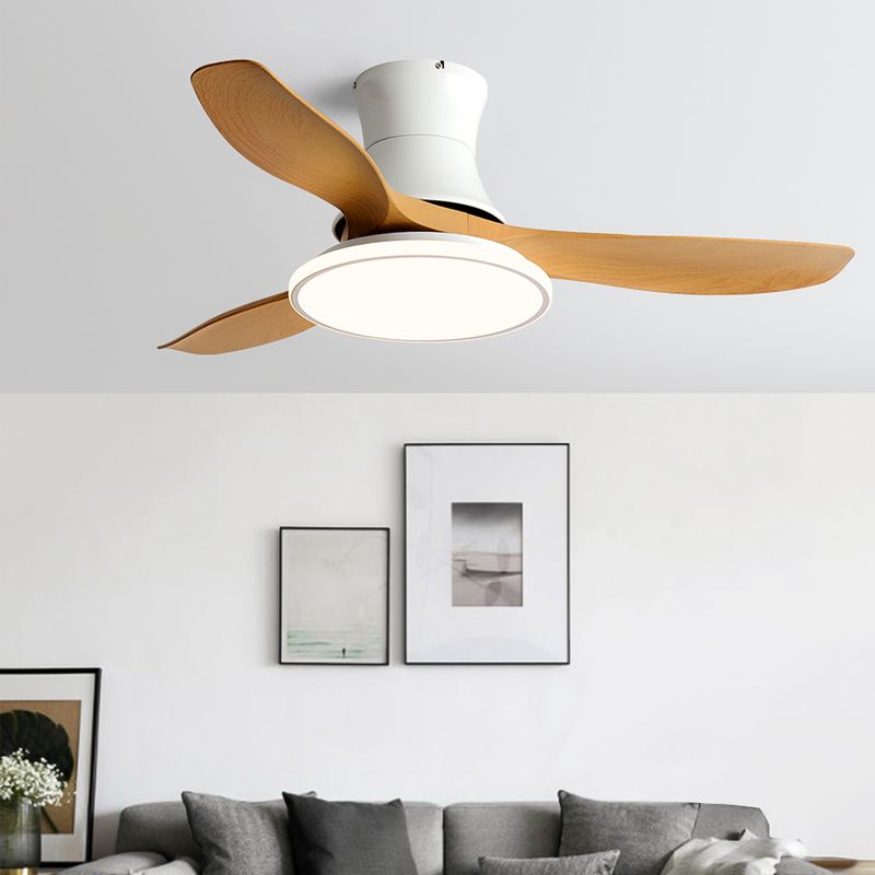 Kids Style Round Ceiling Fan Lighting Metal Single Light Ceiling Fan Lamp for Living Room