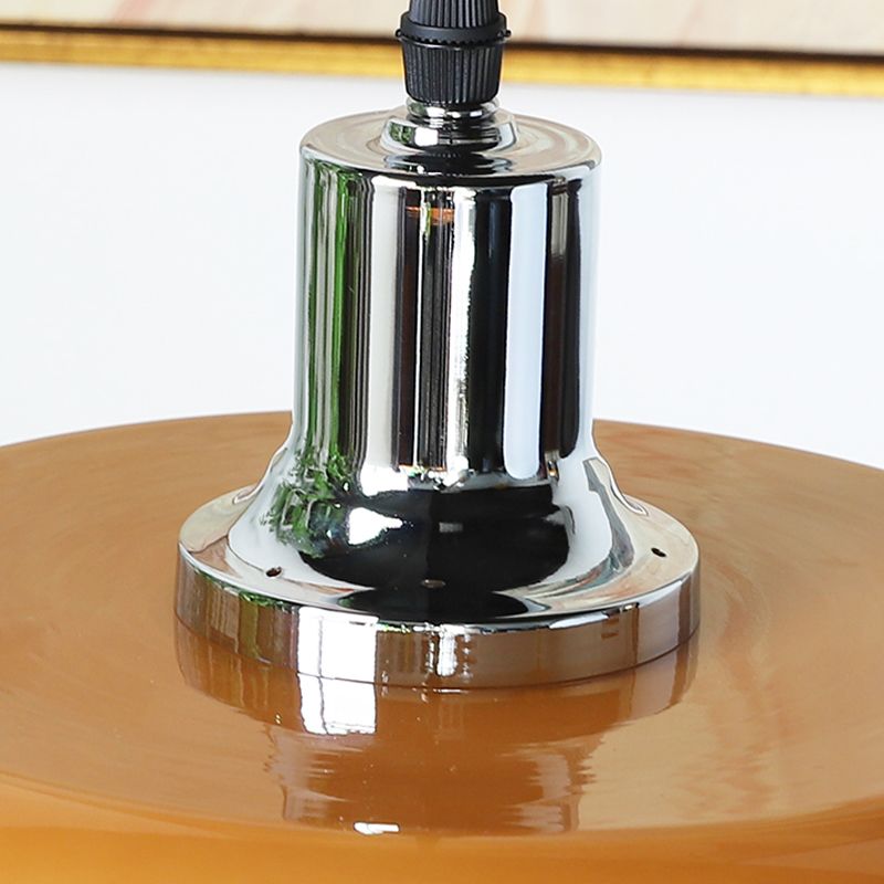 Nordic moderne 1-Light Pendant Light Drum Glass Prending Pendant Pendant Light for Bedroom