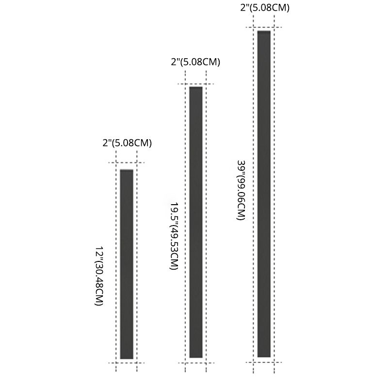 Moderner Stil Linearer Leuchtenleuchten Acryl 1 leichte Leuchten für Outdoor