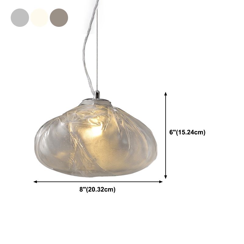 Glass Suspension Pendant Light Minimalist Style Pendant Lighting Fixture