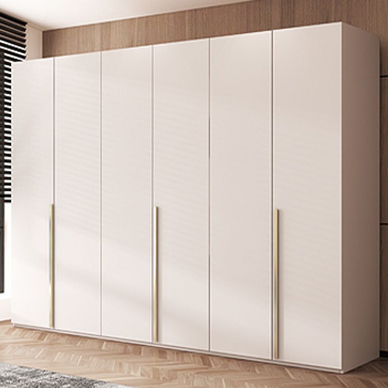 Contemporary Bedroom Storage Cabinet Wooden Shelves Wardrobe