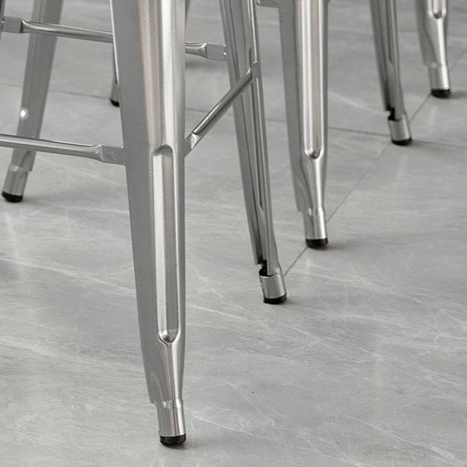 Industrial Metal Stool Metal Counter Stool in Matte Finish for Indoor