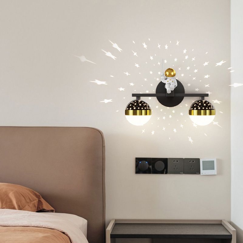 Astronauta Starry Wall Sconce Light Style's Children's Style LED Monted Light