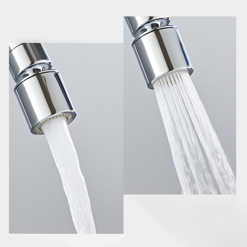 Contemporary Centerset Bathroom Faucet Single Handle Swivel Spout Circular Faucet