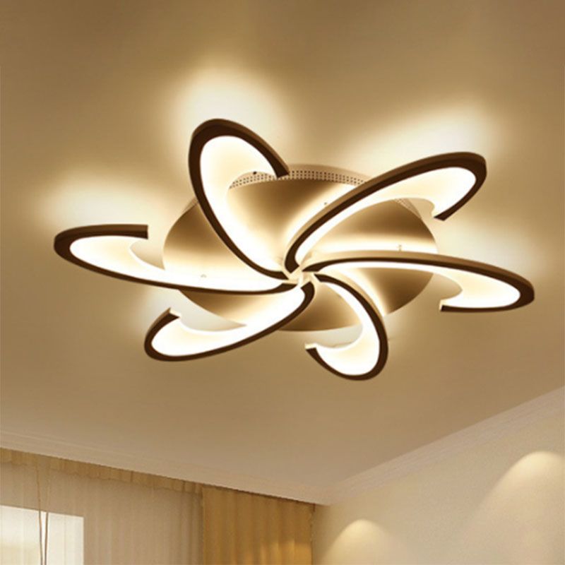 Windmolen inbouwplafondlamp modern acryl 3/6/12-licht woonkamer inbouwverlichting in warm/wit/natuurlijk licht