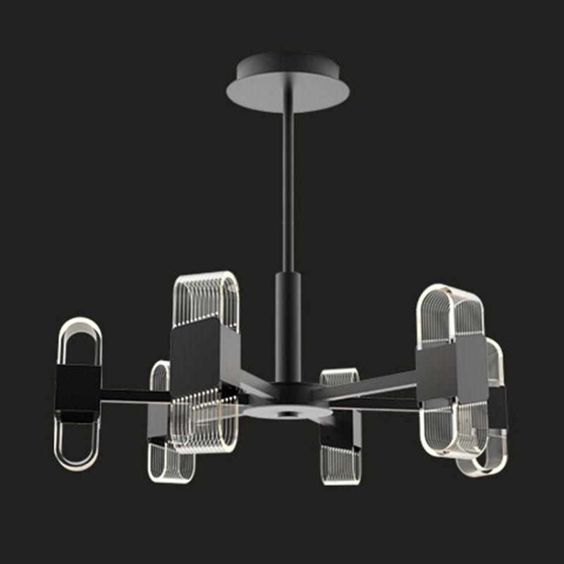 Starburst Metal Chandelier Lighting Contemporary Style LED Pendant Lighting Partramure