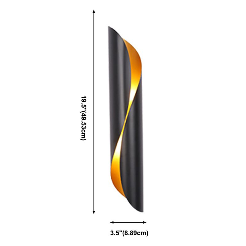 Lámpara de pared de retroiluminación de estilo de pared de metal de estilo posmoderno para el corredor de la noche