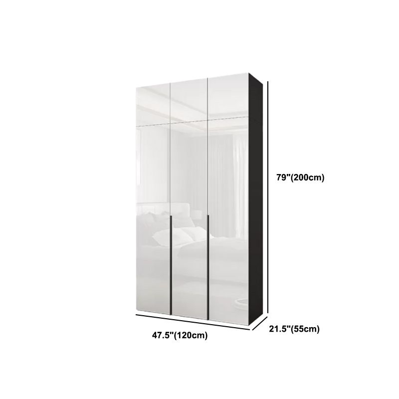 Modern Style Wardrobe Armoire Wood Wardrobe Closet with 1-drawer