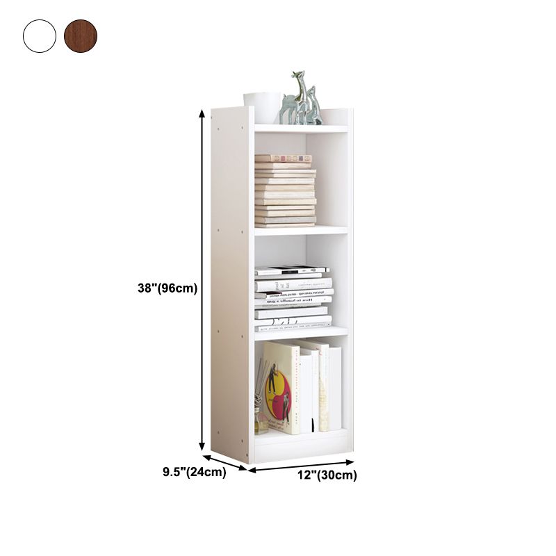 Closed Wooden Bookshelf Modern Home Living Room Corner Bookcase