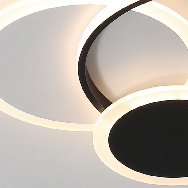 Cirkels dicht bij plafond verlichting minimalistische stijl metalen LED flush mount verlichting